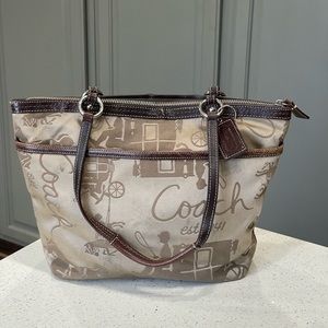 Coach Carriage Canvas Tote Bag
